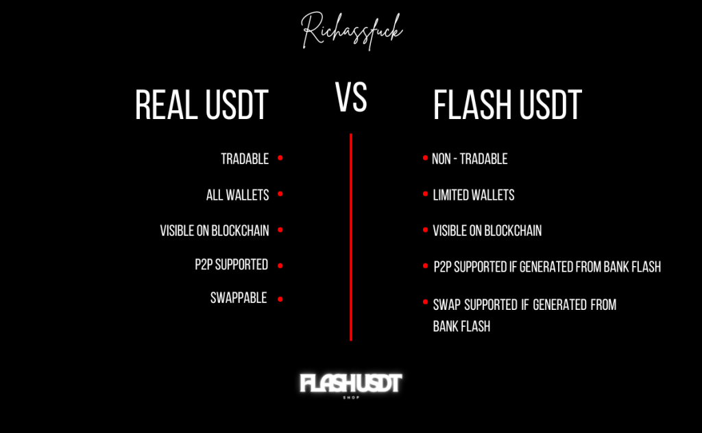 flash usdt vs real usdt